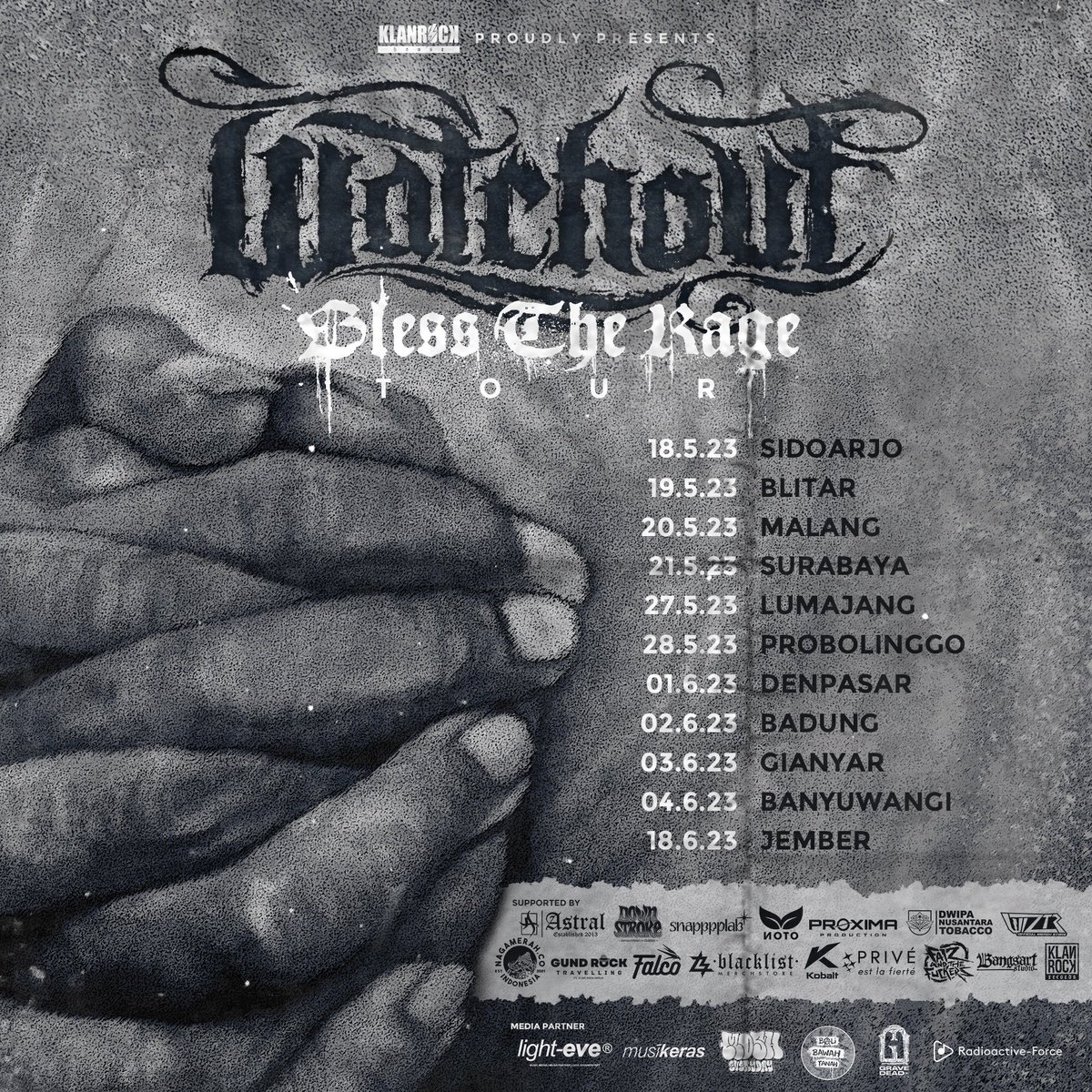 WATCHOUTHC's tweet image. BLESS THE RAGE TOUR 2023

Wait for us in your town!
see ya.. all will be HC!