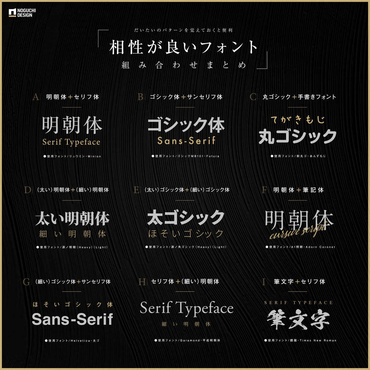 相性が良いフォント！明朝体から手書き文字まで組み合わせパターンのまとめ！