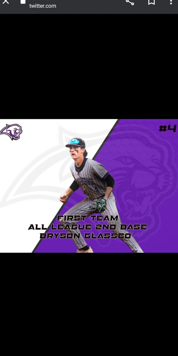 Congrats to Bryson Glassco from Spanish Springs High School in Nevada, one of our recruits for making 1st team all league this year
#Cougarbb