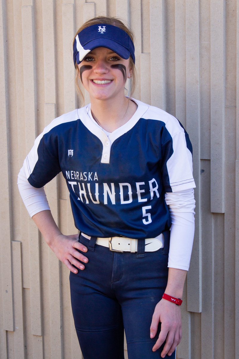 ThunderBrower09's tweet photo. Thunder Player Profile:

Zoe Zbylut- BR/TR
Position: CF, 2B, utility 
Grad year: 2028
High school: Bellevue West 

Highlights:
Zoe is a natural born softball player. Her instincts at the plate and In field set her apart. Can play about anywhere. 
Strong arm, difficult out. https://t.co/SsW2Af8CE8