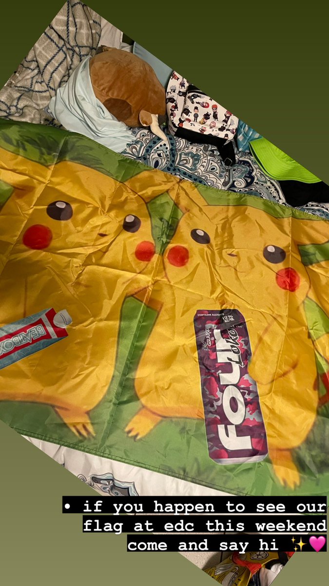 If you see our flag at EDC this weekend come say hi and come trade kandi with my group and I 🩷