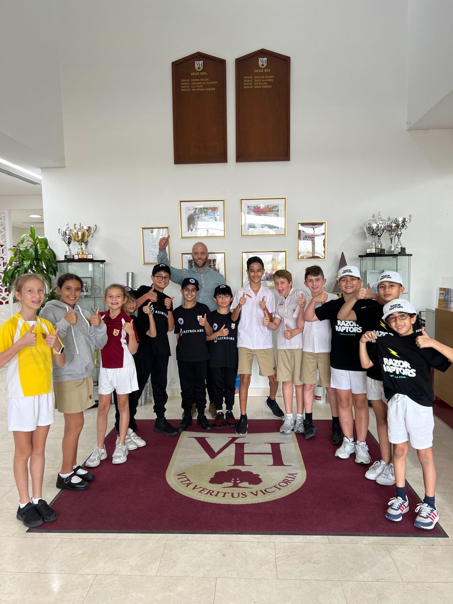 VHPrimary's tweet photo. A huge shoutout to the amazing F1 Ethara ECA pupils for sharing their outstanding F1 Ethara Projects with Mr. Alex and Mr. Rothwell! 
We're incredibly impressed by your presentations.
We look forward to taking teams to Abu Dhabi in June!
#formula1 #VHPS #BSO #BSME #KHDA https://t.co/LgtaTQZjUY