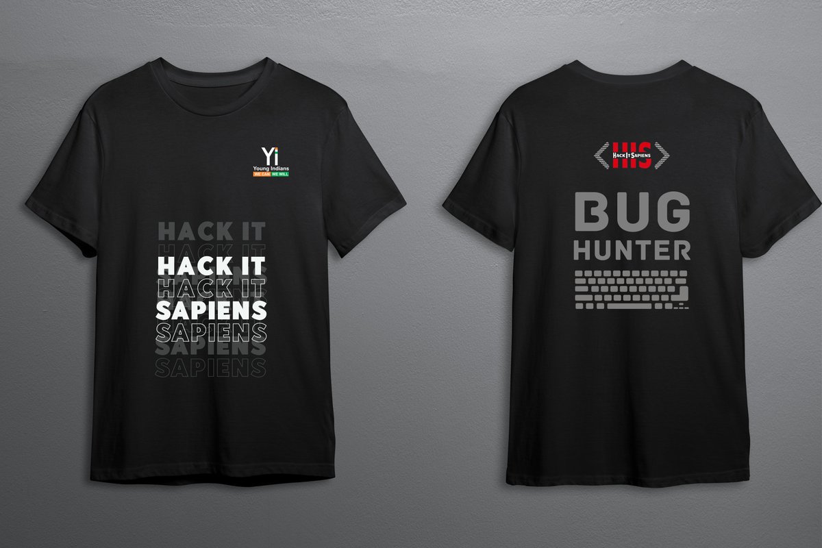 Let's start the day with a Giveaway guys😁 Happy to announce a trendy bug hunter tshirt giveaway in collaboration with @HackIT_Sapiens. Steps to avail it - 1. Follow @hub_geeky and @HackIT_Sapiens 2. Like and Retweet this tweet 3. Tag three friends in comments #Giveaway
