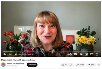 SE16 Happiness Group (@se16_happiness) on Twitter photo As always, <a href="/changespace/">Vanessa King</a> from <a href="/actionhappiness/">Action for Happiness</a> has some top tips for #MeaningfulMay...
📝Contact someone who's mattered in your life
✨Notice everyday meaningful moments
🌍Find small ways to make a difference in the world
Watch here: youtu.be/Z5cr5IzN3NE As always, <a href="/changespace/">Vanessa King</a> from <a href="/actionhappiness/">Action for Happiness</a> has some top tips for #MeaningfulMay...
📝Contact someone who's mattered in your life
✨Notice everyday meaningful moments
🌍Find small ways to make a difference in the world
Watch here: youtu.be/Z5cr5IzN3NE