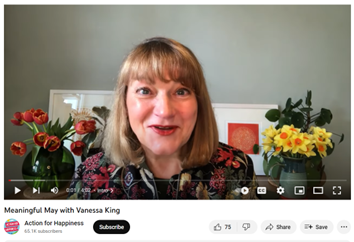 As always, @changespace from @actionhappiness has some top tips for #MeaningfulMay... 📝Contact someone who's mattered in your life ✨Notice everyday meaningful moments 🌍Find small ways to make a difference in the world Watch here: youtu.be/Z5cr5IzN3NE