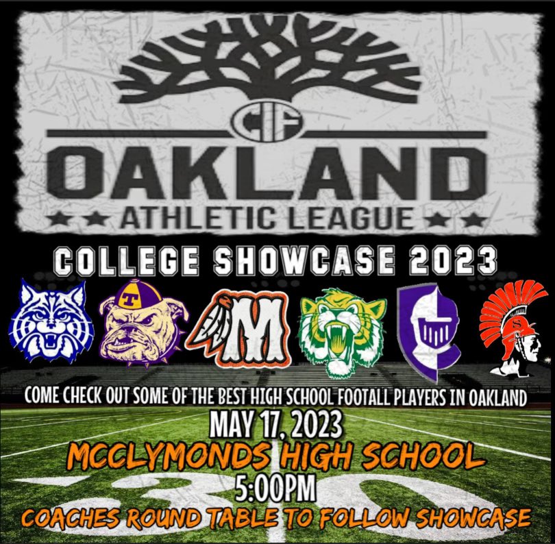 We are only a couple days away from the Oakland Athletic League COLLEGE SHOWCASE. COLLEGE COACHES and Family come watch our OAL teams & Others NON-League Teams prepare for the '23 Season. We’re Honored to have @BrandonHuffman in attendance this Wednesday Showcase‼️