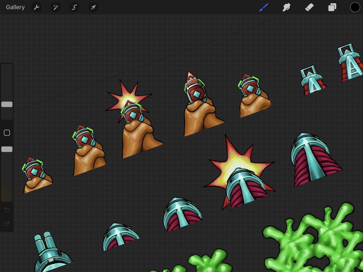 ArtInPInkerton's tweet image. Redrawing all art in #blakestone from tiny 1993 pixel art to cartoon look. Long way to go, but it’s fun #art #digitalart #pcgaming