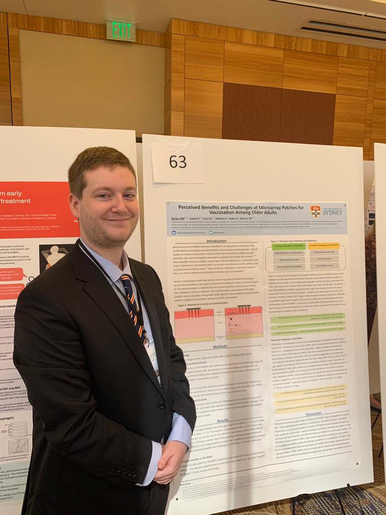 Presenting our findings on the older adult study at the #microneedlesconference and meeting up with some amazing researchers and colleagues <a href="/cristyn_davies/">Dr Cristyn Davies</a> 
<a href="/syd_health/">Sydney Health</a> <a href="/Sydney_ID/">Sydney ID</a>