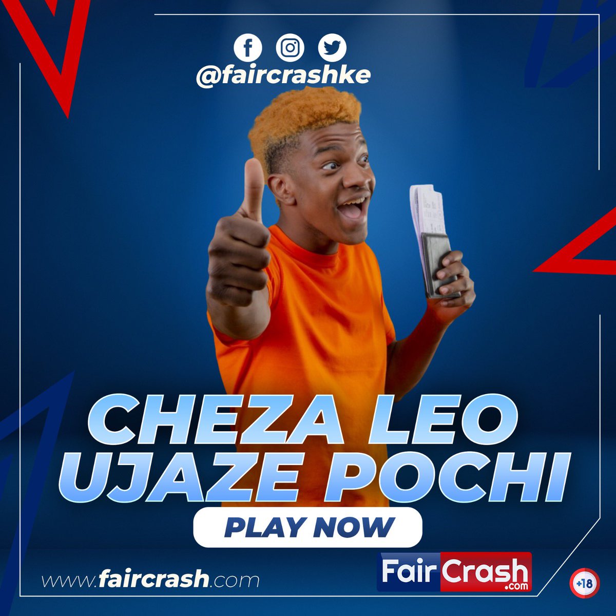 Get in the game and win big with FairCrash.com !  Cheza Leo to fill your pockets with up to 5000x your bet. Don't miss out on the excitement - join now and let the winnings roll in.
#faircrash #winbig 
#CrashGame #MultiplierMania 
#onlinegaming #fun 💯💯