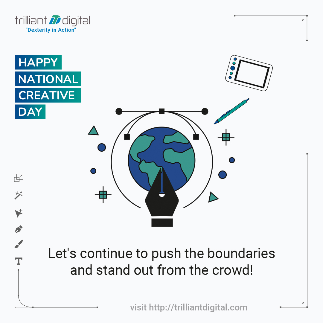 On this National Creative Day, we're proud to showcase our team's creativity and dedication to excellence !!

#nationalcreativeday #nationalcreativeday2023 #TrilliantDigital #creativeart #digitalmarketingservices #creativeagnecy #digitalmarketing #digitalmarketingstrategy