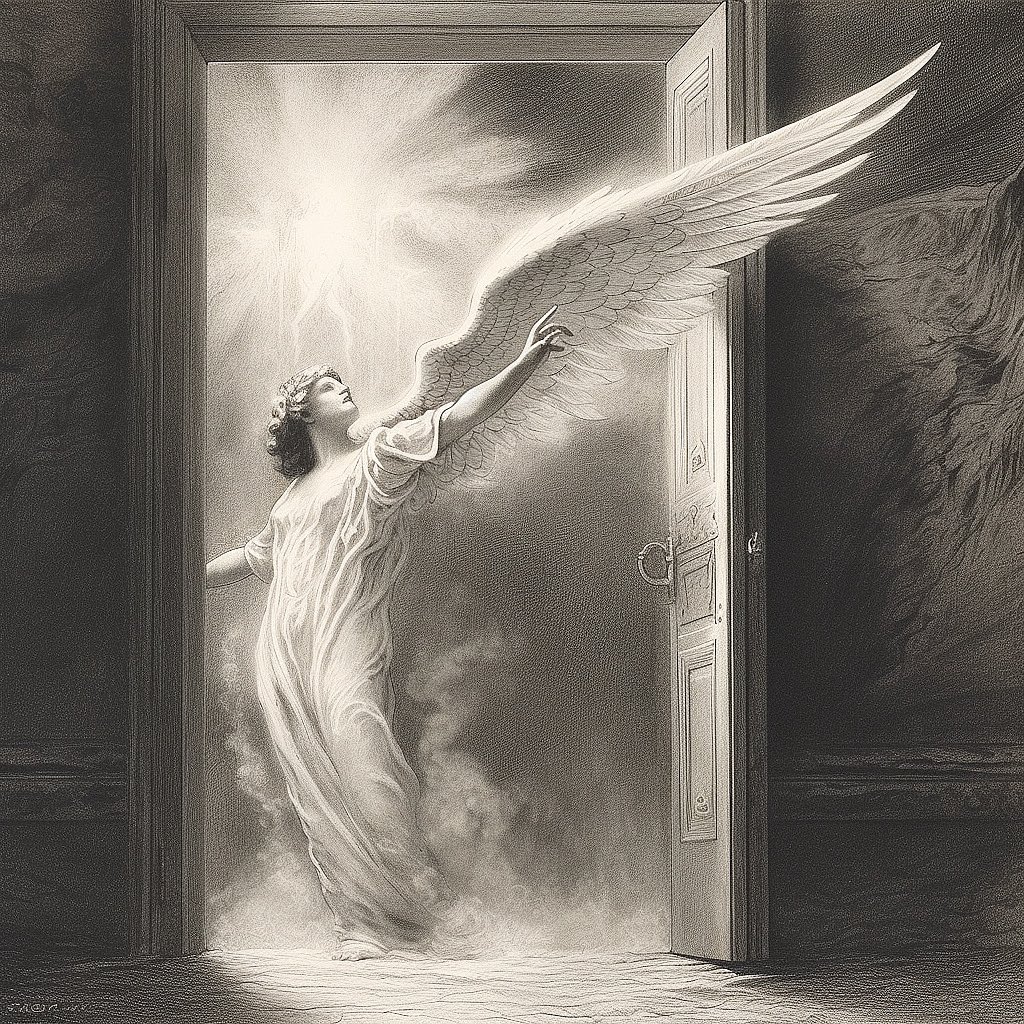Chris Fleming on Twitter "An Angel Manifests A Wing art digital
