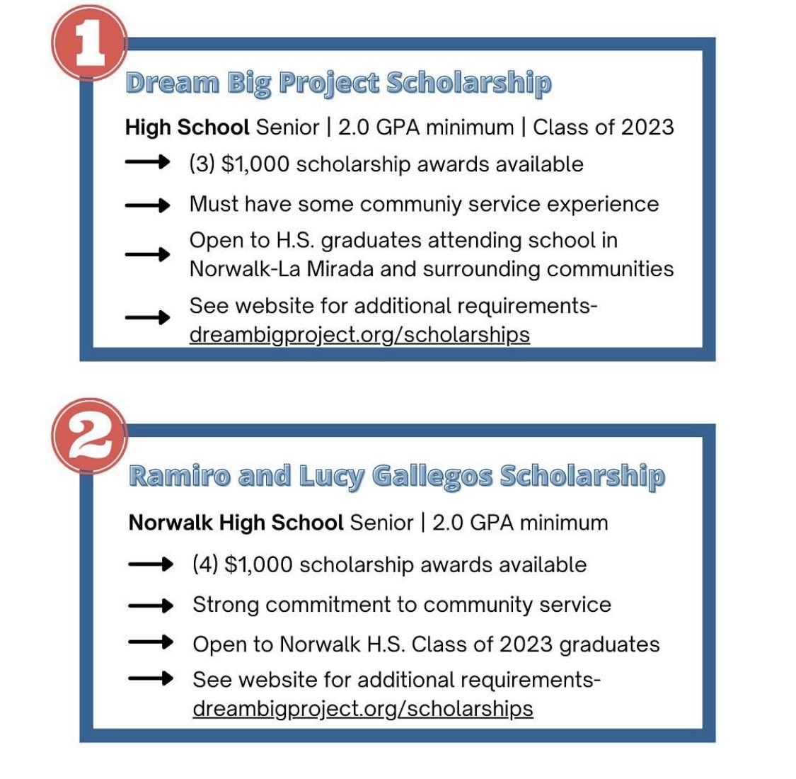 🚨 Attention seniors 🚨

The deadline to apply to our scholarship award program is this Friday, May 19!