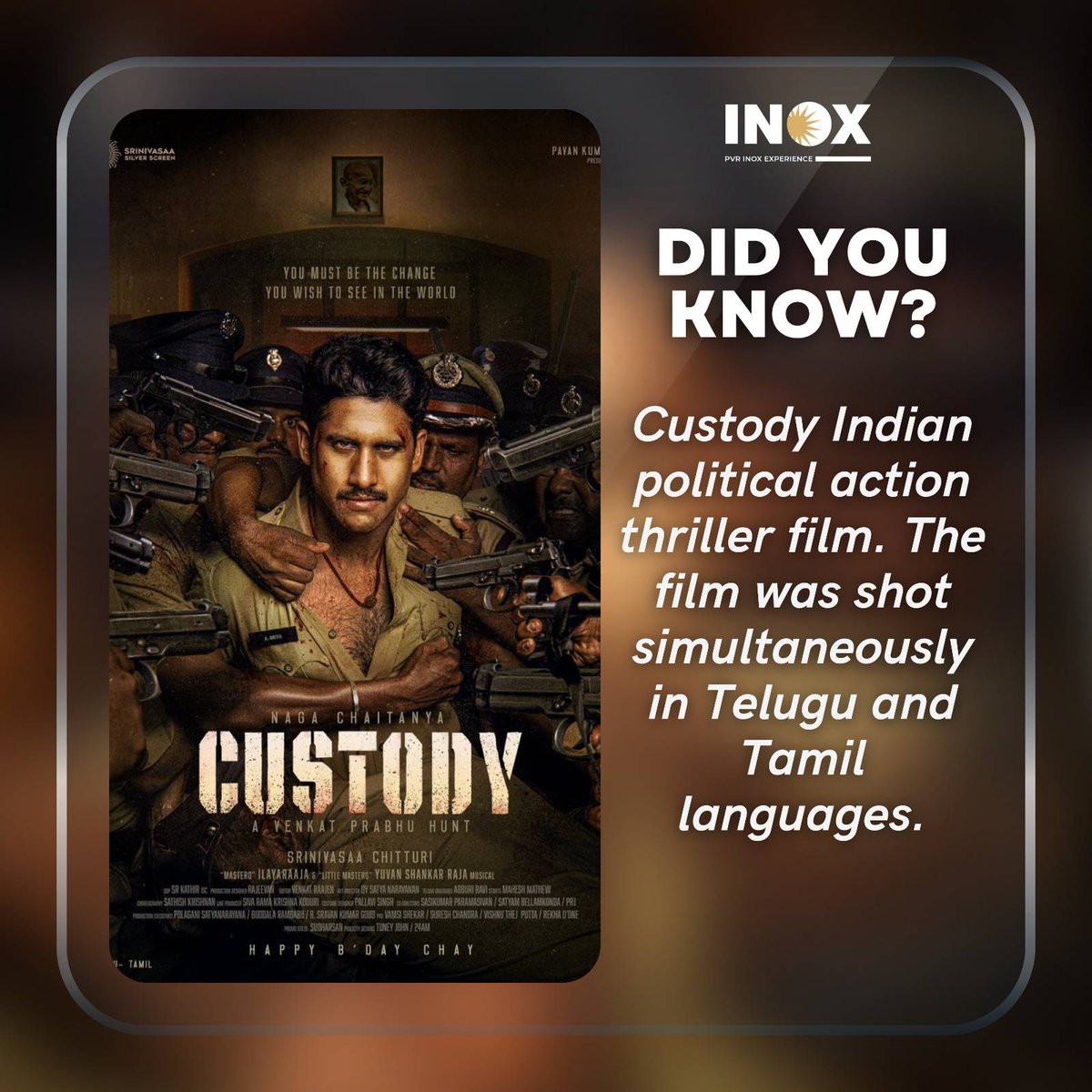 INOXMovies's tweet image. Watch #Custody: A Thrilling Tale of Timepieces and Intrigue at #INOX. Get your tickets now and buckle up for a gripping cinematic experience!
#LiveTheMovie