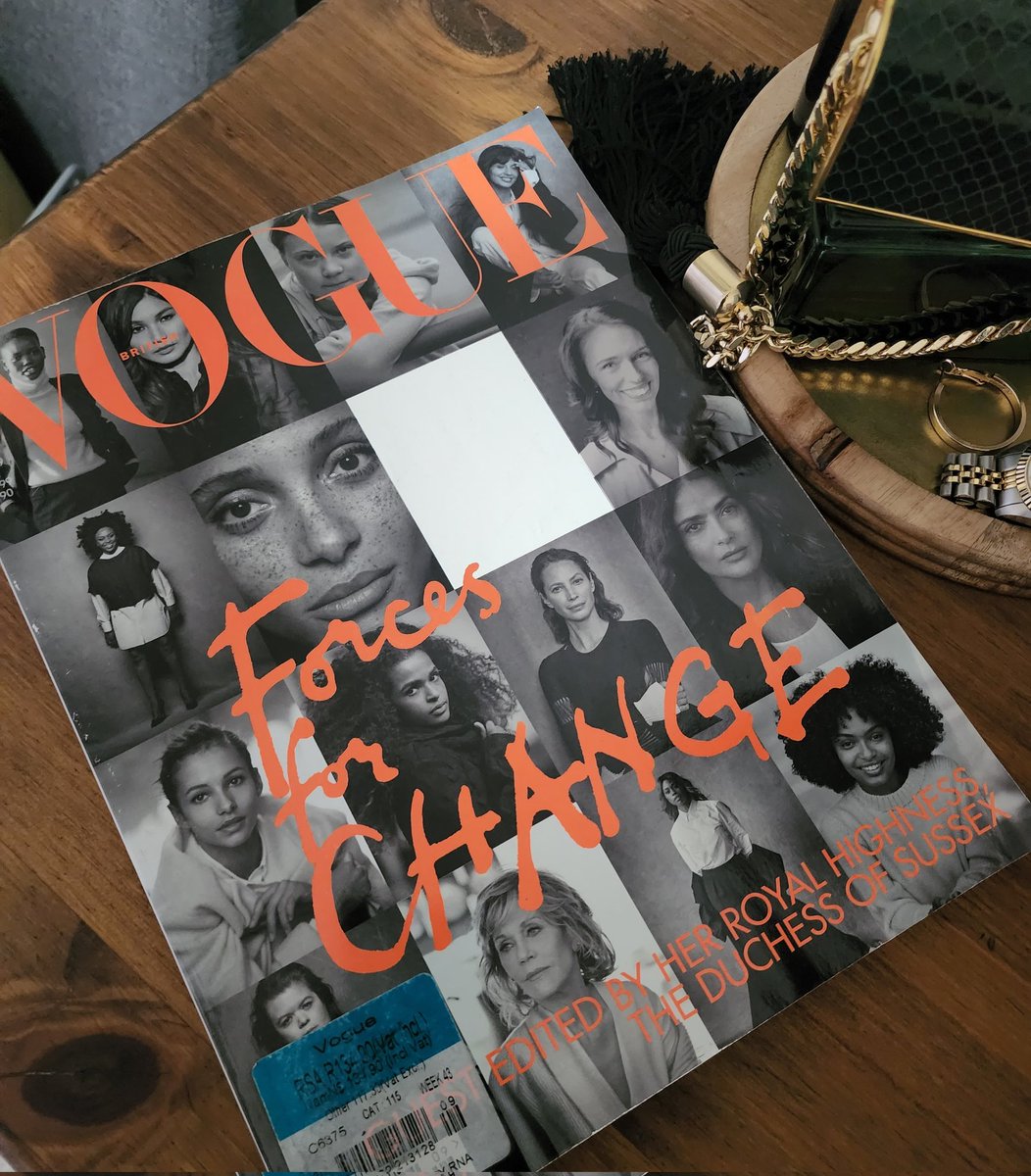 It was such a beautiful issue. 
#ForcesForChange impact recognized 3 years later. Duchess of Sussex doing the things 🥰