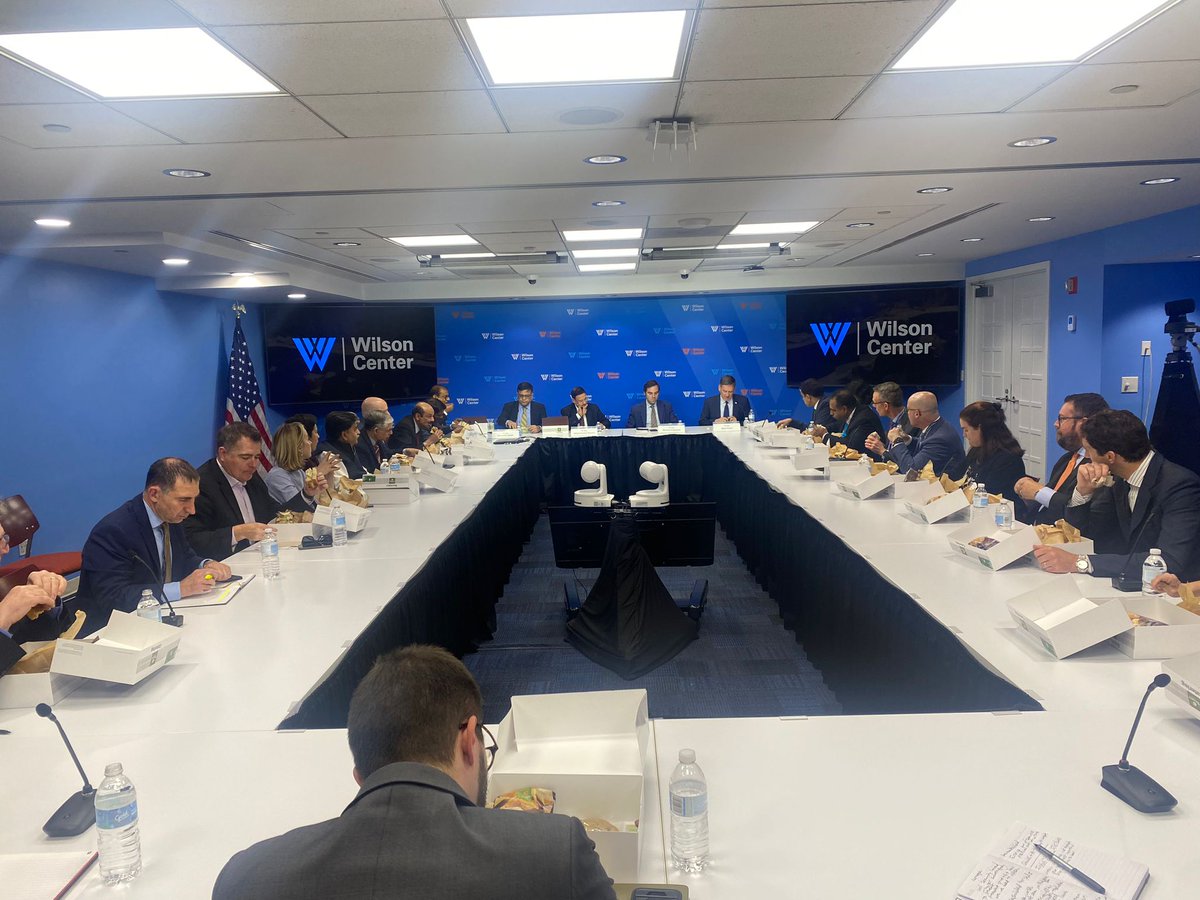 Ministry of Electronics & IT (@goi_meity) on Twitter photo Engaging conversation held at <a href="/TheWilsonCenter/">The Wilson Center</a> with Govt, industry, think tanks ranging on #semiconductor & #tech partnerships to grow strategic partnership between India-US. Thanks to <a href="/AmbassadorGreen/">Mark Andrew Green</a>.
<a href="/MichaelKugelman/">Michael Kugelman</a> <a href="/nasscom/">nasscom</a> <a href="/GoI_MeitY/">Ministry of Electronics & IT</a> #DigitalIndia <a href="/alkesh12sharma/">Alkesh Kumar Sharma</a> Engaging conversation held at <a href="/TheWilsonCenter/">The Wilson Center</a> with Govt, industry, think tanks ranging on #semiconductor & #tech partnerships to grow strategic partnership between India-US. Thanks to <a href="/AmbassadorGreen/">Mark Andrew Green</a>.
<a href="/MichaelKugelman/">Michael Kugelman</a> <a href="/nasscom/">nasscom</a> <a href="/GoI_MeitY/">Ministry of Electronics & IT</a> #DigitalIndia <a href="/alkesh12sharma/">Alkesh Kumar Sharma</a>