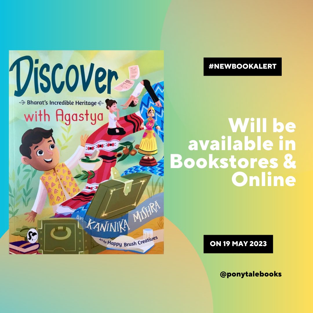 Delighted to announce publication of  DISCOVER BHARAT'S INCREDIBLE HERITAGE WITH AGASTYA.
@kaninika_mishra takes young readers on a journey with Agastya as he discovers India's rich cultural traditions.
Art by Happy Brush Creatives. 
Available on 19 May '23!
#newbookalert