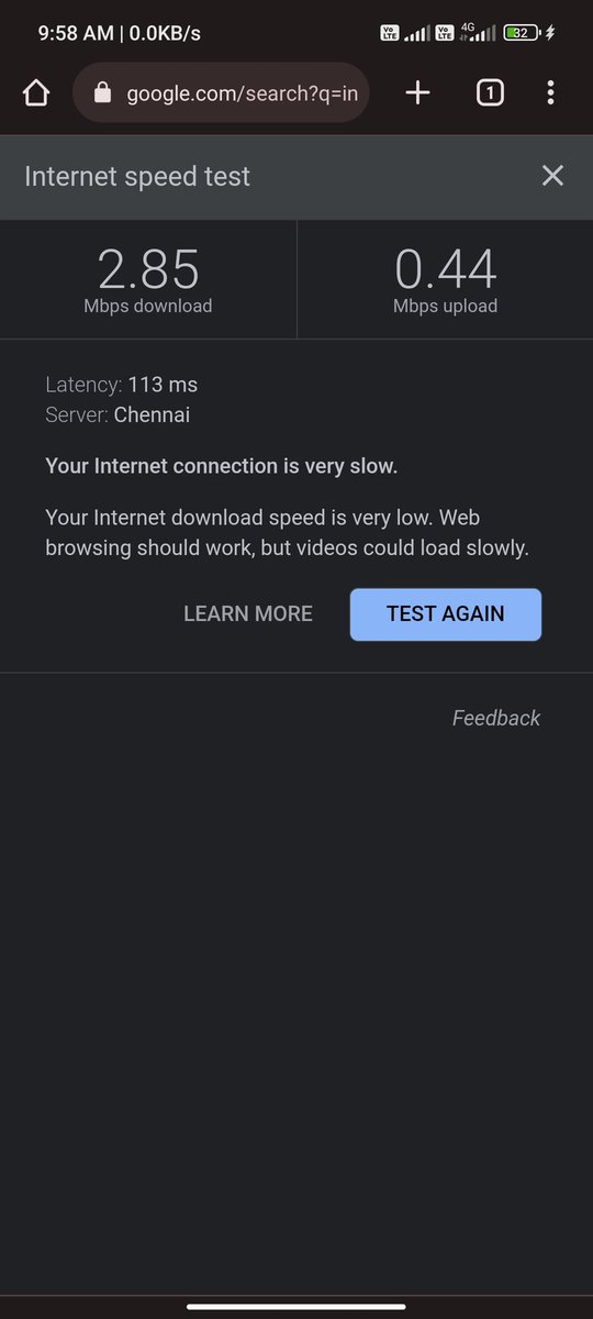 ritesh95566's tweet photo. @reliancejio what is this? it is the real 4g speed.. I don't think so. Pls provide best internet.. The upload speed is less then 1 mbps... I think BSNL 3g is Much better then JIO 4g.. https://t.co/kgSG7lRQnu