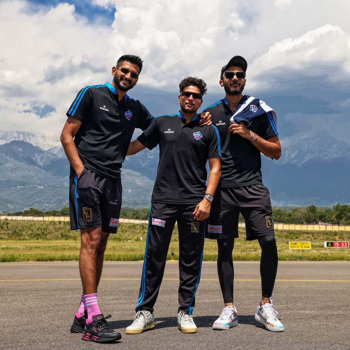 Good morning from beautiful Dharamshala ft. our 3 musketeers ☀️

#YehHaiNayiDilli #IPL2023