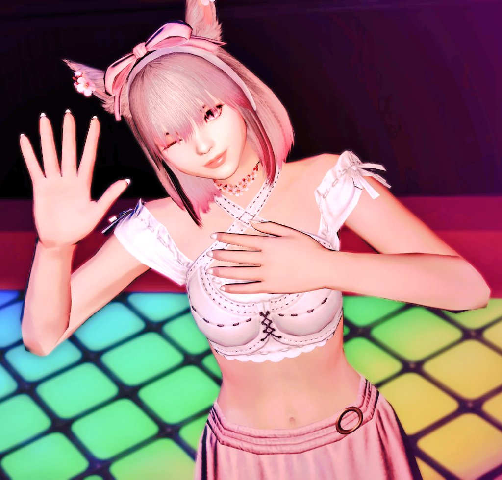 nyx_astera's tweet photo. ๐ง The unbeatable @dj_dollipop is crushing it at the Dollhouse stage with her kawaii beats! ๐ฅ๐๐ฐ She's so good, she could steal 1000x beats per second! ๐คฏ๐ถ And she knows how to party in #FFXIV! ๐ #DJGoals #KawaiiAF #GirlPower #MusicLovers #GamerLife #LetsGetLit #PartyTime https://t.co/Lx3iV2z0ec