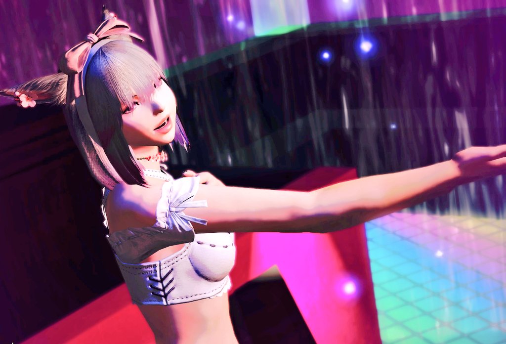 nyx_astera's tweet photo. ๐ง The unbeatable @dj_dollipop is crushing it at the Dollhouse stage with her kawaii beats! ๐ฅ๐๐ฐ She's so good, she could steal 1000x beats per second! ๐คฏ๐ถ And she knows how to party in #FFXIV! ๐ #DJGoals #KawaiiAF #GirlPower #MusicLovers #GamerLife #LetsGetLit #PartyTime https://t.co/Lx3iV2z0ec
