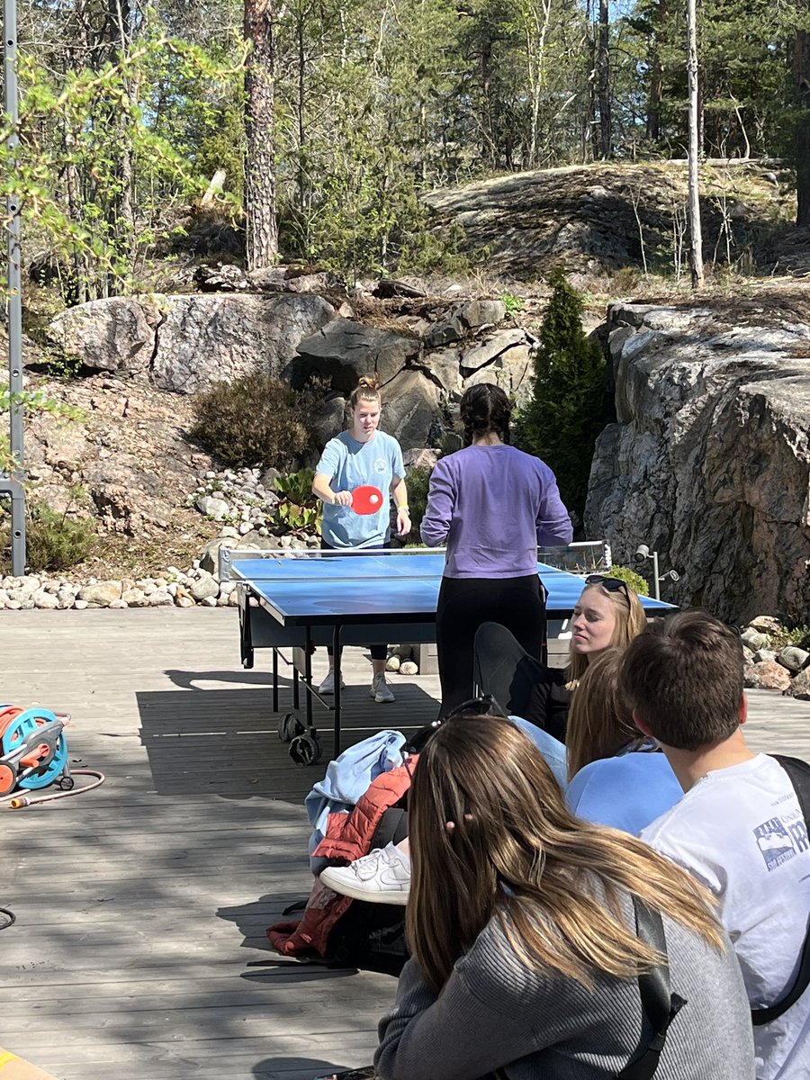 Last weekend, when schools were closed, <a href="/klipschcollege/">Klipsch College</a> students enjoyed an authentic Finnish sauna, hiking, and dinner at our host’s house.  Thank you, <a href="/PetteriElo/">Petteri Elo</a>! 
<a href="/MarianUniv/">Marian University</a>