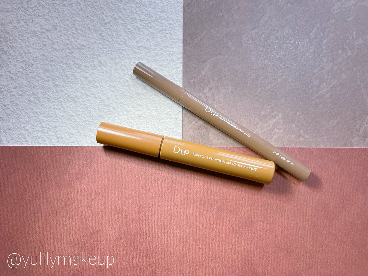 yulilymakeup's tweet photo. いつも絶妙なカラーが人気のD-upの新作マスカラ＆アイライナー。
まろやかな優しい印象になる
ミルクカプチーノ（アイライナー）と
モカベージュ（マスカラ）の組み合わせ💓
濃過ぎず薄過ぎないカラーだから、自然に目元に馴染みます🤗

D-up（@dupbeauty ）様ご提供 https://t.co/TDQe59CewV