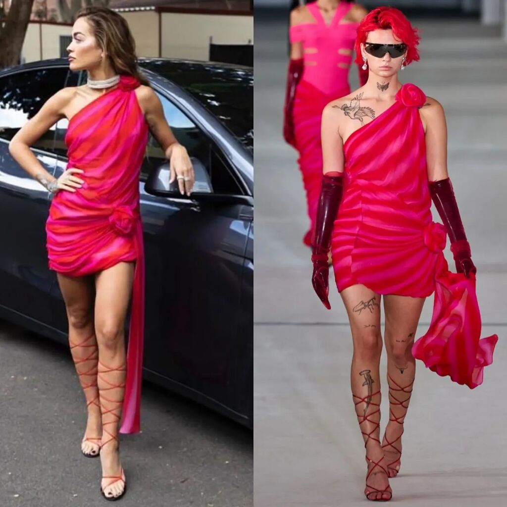 dequemeolook's tweet image. Rita Ora de Prabal Gurung Verão 2023. #RitaOra #PrabalGurung 📸 Reprodução Instagram / Vogue Runway