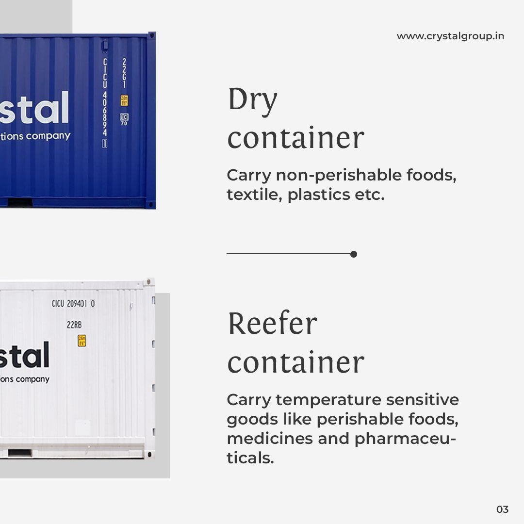 _Crystalgroup's tweet photo. Make the right choice today and choose what's best for you &amp; the freshness of your goods.
Contact us today to learn more about how we can help your business - https://t.co/cDNVgiQqnf
📩 marketing@crystalgroup.in
#CrystalSolutionsForYou #reefercontainer #ColdStorage #drycontainer https://t.co/rbLKu3oatJ
