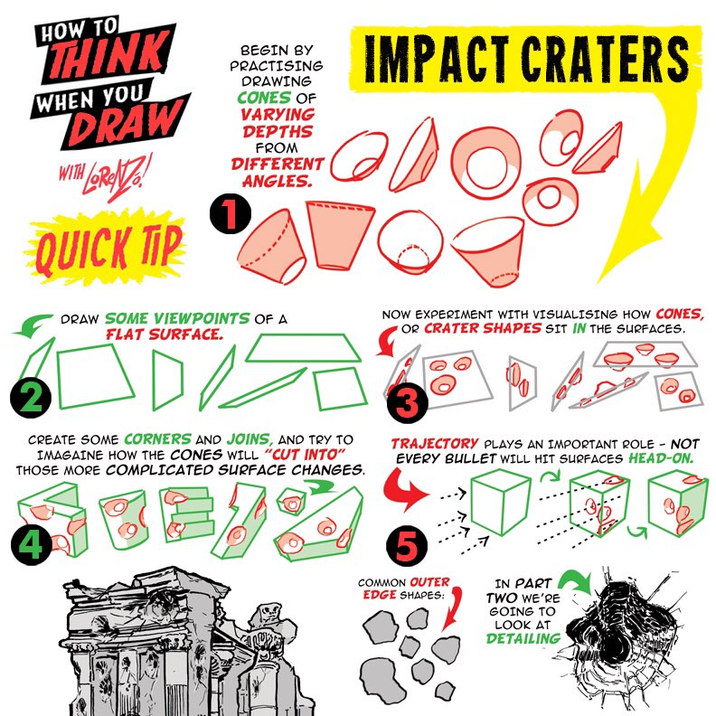 How to THINK when you draw IMPACT CRATERS tip! by EtheringtonBrothers on  DeviantArt