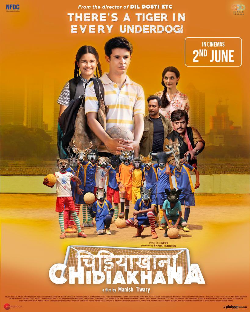 KomalNahta's tweet photo. Coming soon to a theatre near you. A film by Manish Tiwary who had directed ‘Dil Dosti Etc’ and ‘Issaq’.

THERE’S A TIGER IN A EVERY UNDERDOG!

Coming to cinemas on JUNE 2, 2023. Starring #RitvikSahore #AvneetKaur #PrashantNarayanan #Ravikishan. Distribution by #PlatoonOne 
#chidiakhana