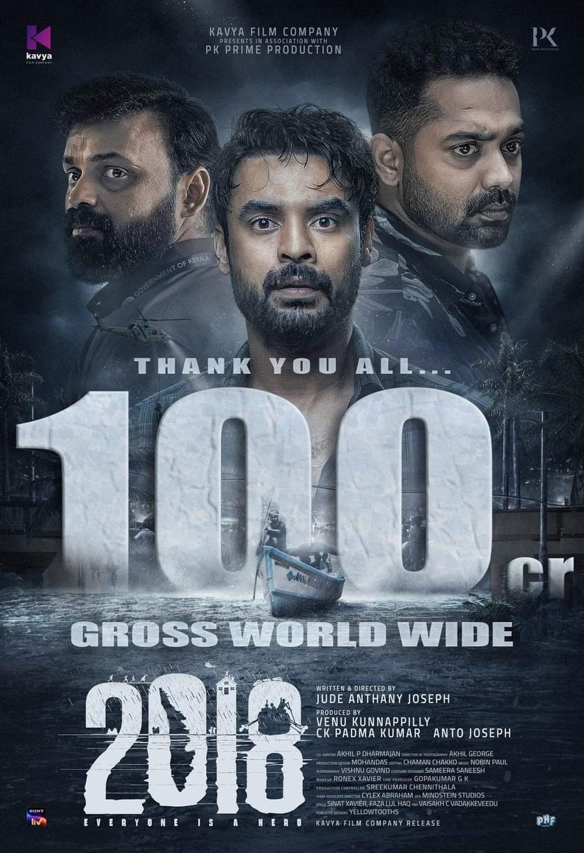 Sameera Saneesh (@sameerasaneesh) on Twitter photo Running Successfully!
#2018Movie #WorldwideCollection #100crWorldwide #JudeAnthanyJoseph
<a href="/ttovino/">Tovino Thomas</a> @asifali_offl <a href="/itsNarain/">Narain</a> <a href="/LalDirector/">Lal</a>
<a href="/AjuVarghesee/">Aju Varghese</a> <a href="/Vineethsreeni84/">Vineeth Sreenivasan</a> <a href="/AJFilmCompany/">Anto Joseph Film Company</a> Running Successfully!
#2018Movie #WorldwideCollection #100crWorldwide #JudeAnthanyJoseph
<a href="/ttovino/">Tovino Thomas</a> @asifali_offl <a href="/itsNarain/">Narain</a> <a href="/LalDirector/">Lal</a>
<a href="/AjuVarghesee/">Aju Varghese</a> <a href="/Vineethsreeni84/">Vineeth Sreenivasan</a> <a href="/AJFilmCompany/">Anto Joseph Film Company</a>
