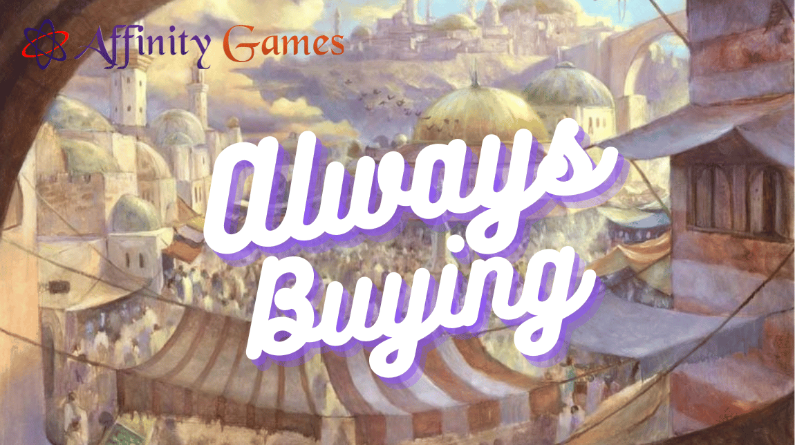 affinityccg's tweet photo. Calling all Planeswalkers! Need extra cash for your futureplans? Whether it's for education or just to treat yourself? Affinity Games is always buying #MTG cards! Send us your list to Support@affinityccg.com  &amp; we'll take care of the rest. Sell us your cards and get paid TODAY! https://t.co/FOPql97vH3