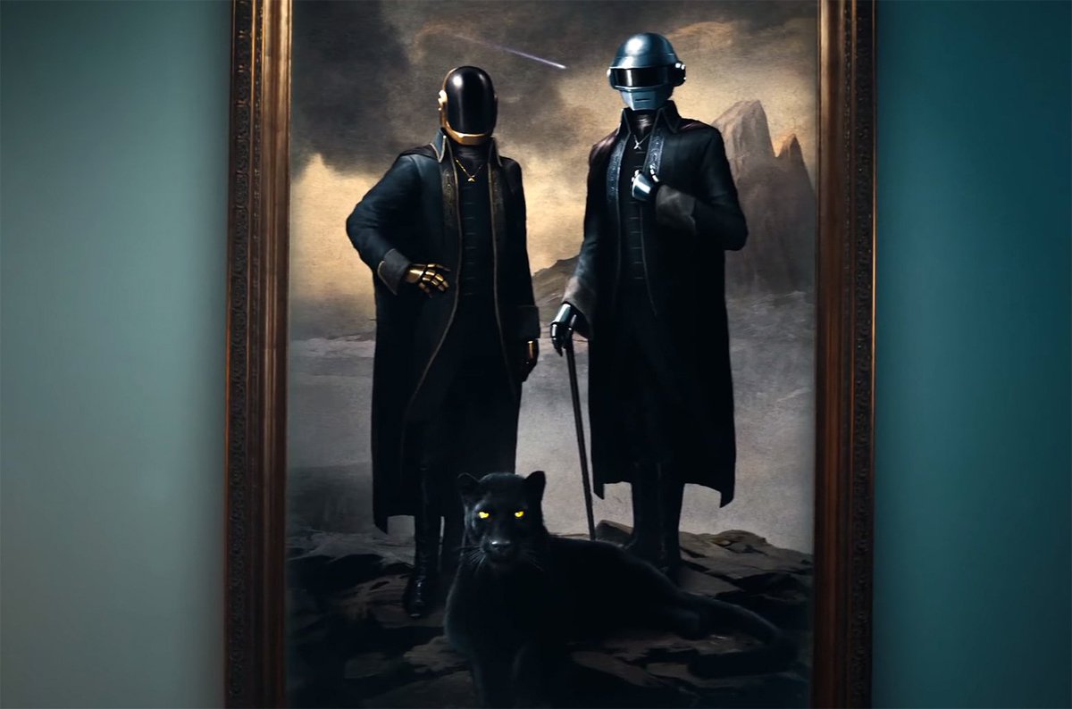 HouseofDaftPunk's tweet photo. Warren Fu's Daft Punk depictions over the years <3 https://t.co/9974lWmpvf