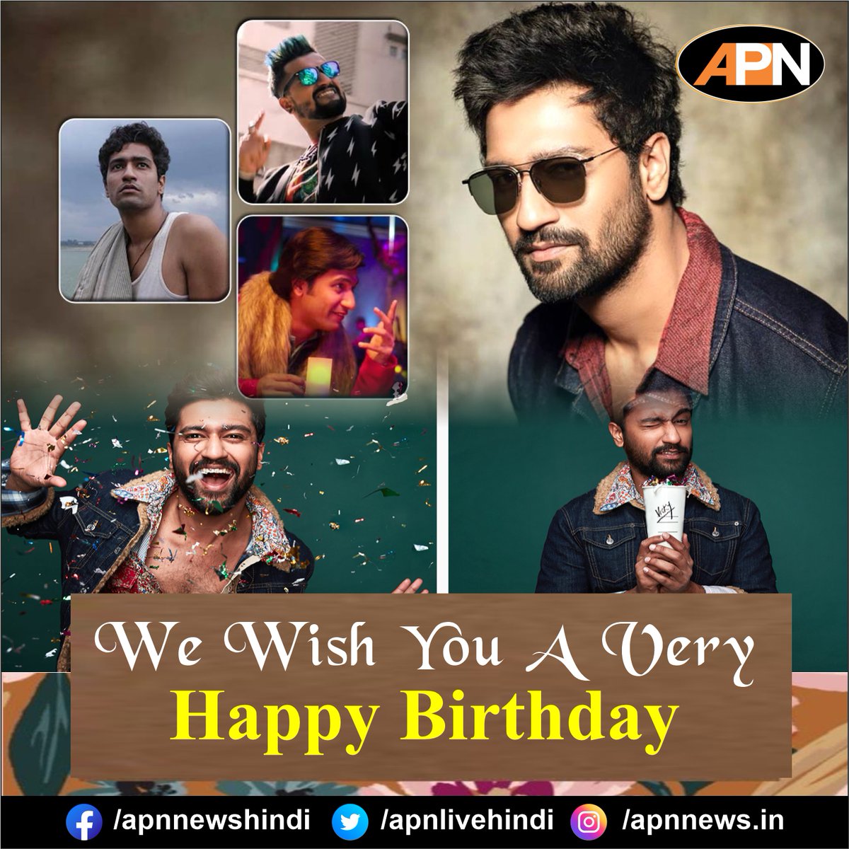 apnlivehindi's tweet photo. we wish you a very happy birthday vicky kaushal @vickykaushal09
#birthdaypost #vickykaushal #actor #bollywood #entertainment #APNUpdates #APNNewsUpdates #APNHindi https://t.co/gMTTJlCBhJ