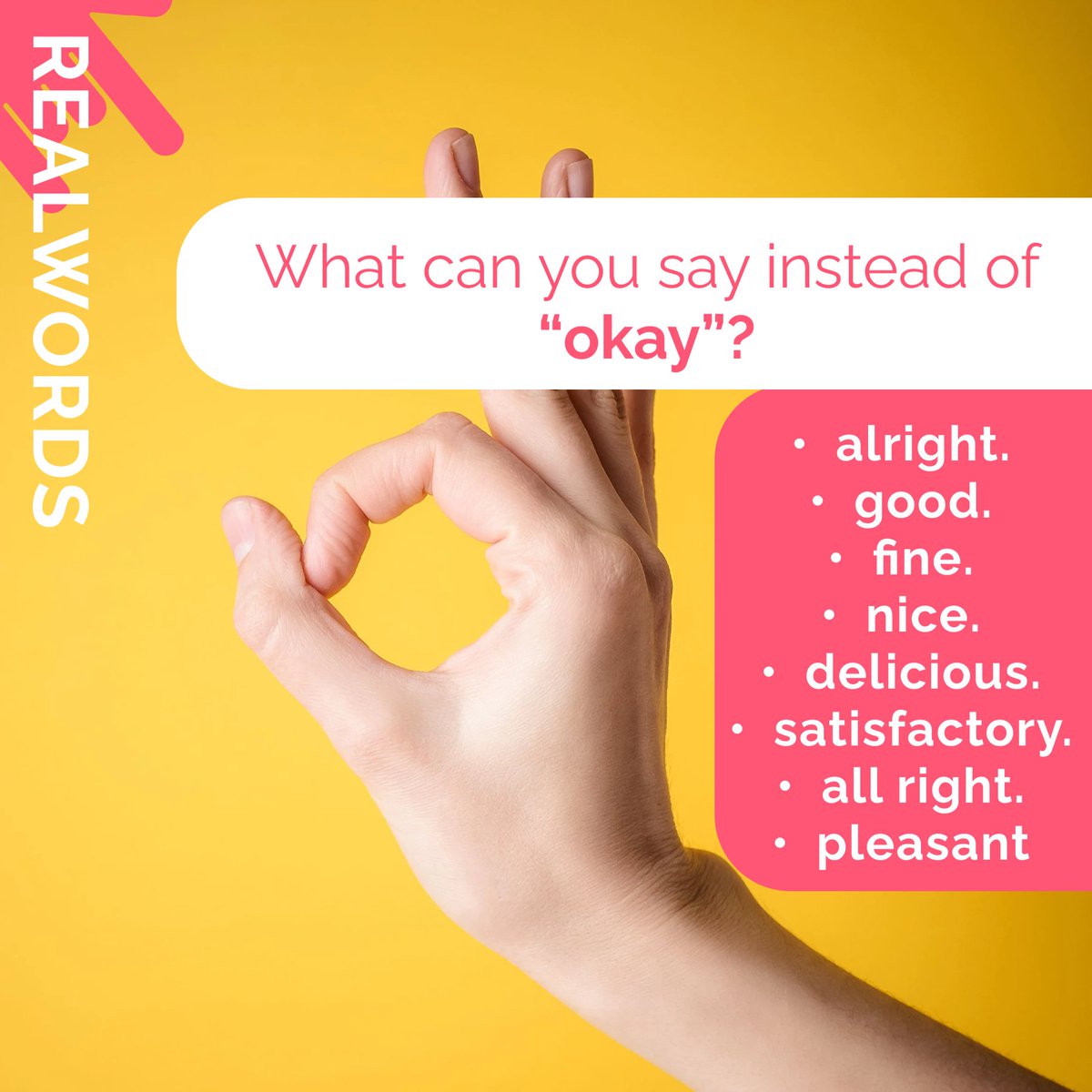 realcool_online's tweet image. Expand your vocabularey with ReallyCool.online!
If it was useful for you - put "+" in the comments 🔥
.
.
.
.
.
.
.
.
#reallycool #englishonline #realenglish #english #teacher #englishteacher #vocabulary #motivation #quotes