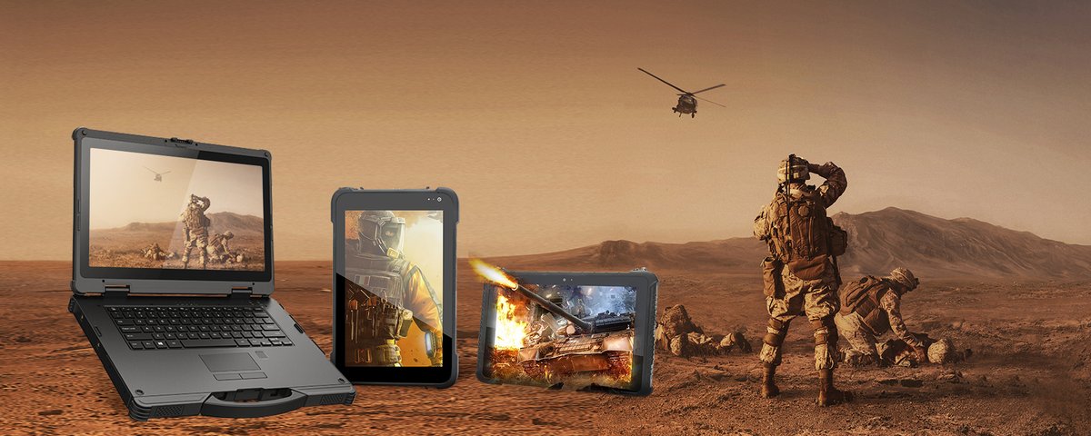 Rugged laptop and rugged tablet used by military troops #military #ruggedlaptop #ruggedtablet #Laptop #tablets