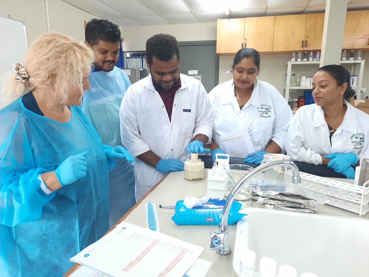 LabMuis's tweet image. Training and capacity building in Fiji on Antimicrobial Susceptibility Testing. It was such a pleasure to work with these lovely and diverse group of people and support their fight against #AMR using #EUCAST guidelines as part of the  EMAR project.