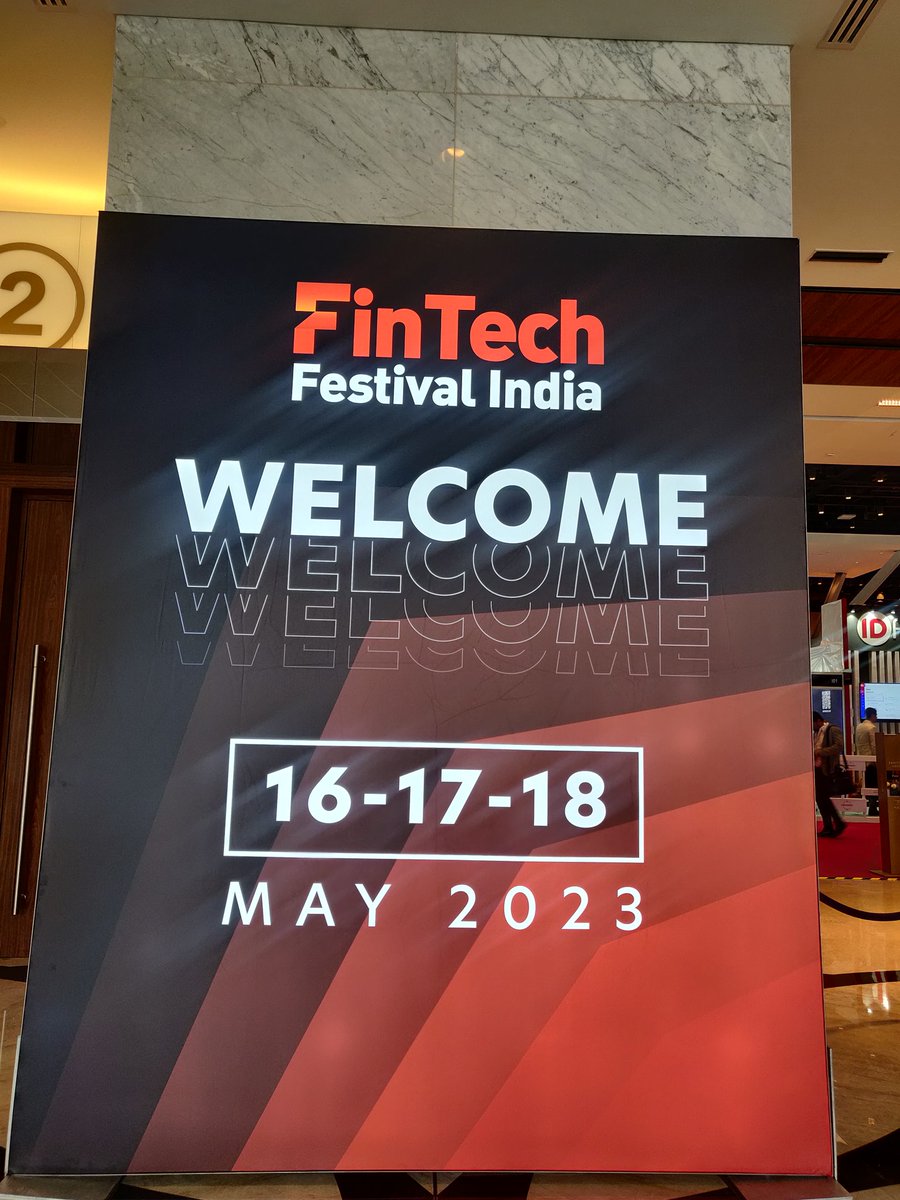 Here for the next two days! 
#fintechfestivalIndia