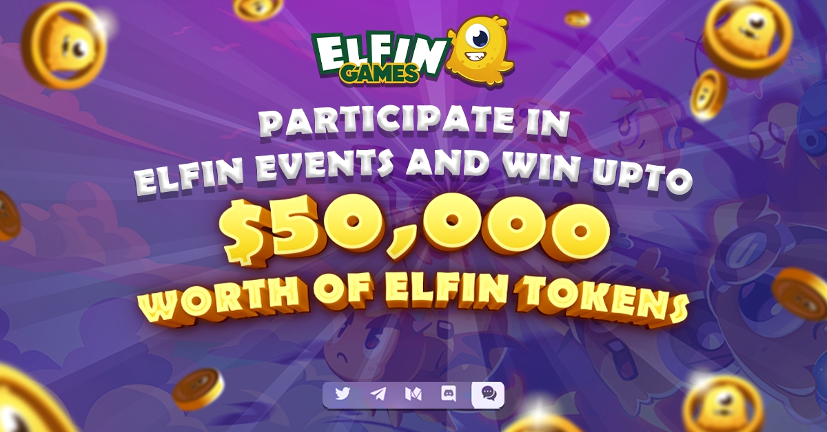 🚨 Hold on tight fam!🚀 

#ElfinKingdom is shaking up the gaming world with a massive multi-campaign rewards pool of $50,000 worth of $ELFIN tokens! 🔥😲

👉 Participate in our upcoming events and campaigns to get a chance to win from the pool! 🎮🎁

Expect the unexpected with