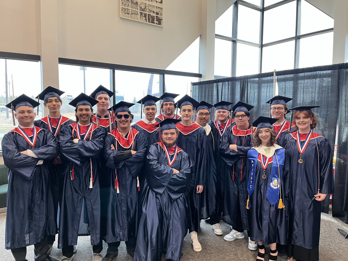 Good looking group of North Pole Football Graduates! Left us better than they found us, congrats 2023s!