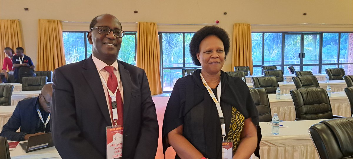 Professors MosesKamya, Anne Katahoire and <a href="/SemitalaFred/">Dr. Fred C. Semitala</a> at the <a href="/HlbSimple/">HLB-SIMPLe</a> alliance annual meeting in Kampala