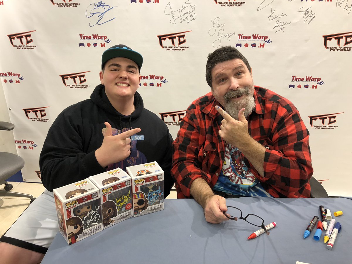Got to meet the hardcore legend himself…@foleyispod !!!