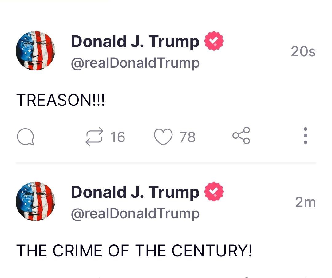 Vltra_MK's tweet photo. .@realDonaldTrump says it’s The Crime of the Century… 

I say World History is more fitting 💯⛈️🎯🤙🏼 https://t.co/yRYpxqdQUo