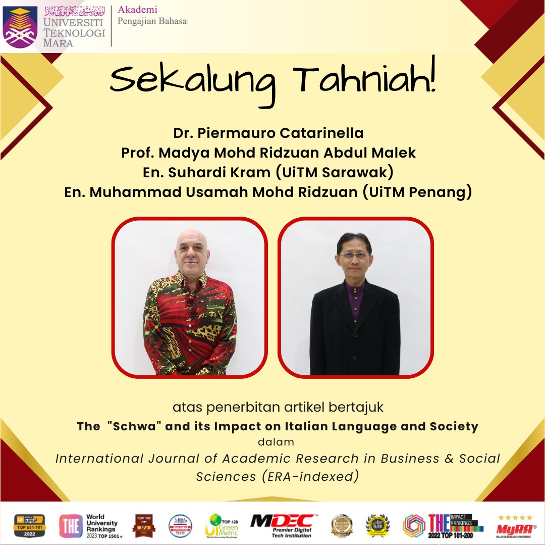Tahniah Dr. Piermauro Catarinella dan Prof. Madya Mohd Ridzuan Abdul Malek atas penerbitan artikel dalam International Journal of Academic Research in Business &amp; Social Sciences (ERA-indexed).
chrome-extension://efaidnbmnnnibpcajpcglclefindmkaj/hrmars.com/papers_submitt…