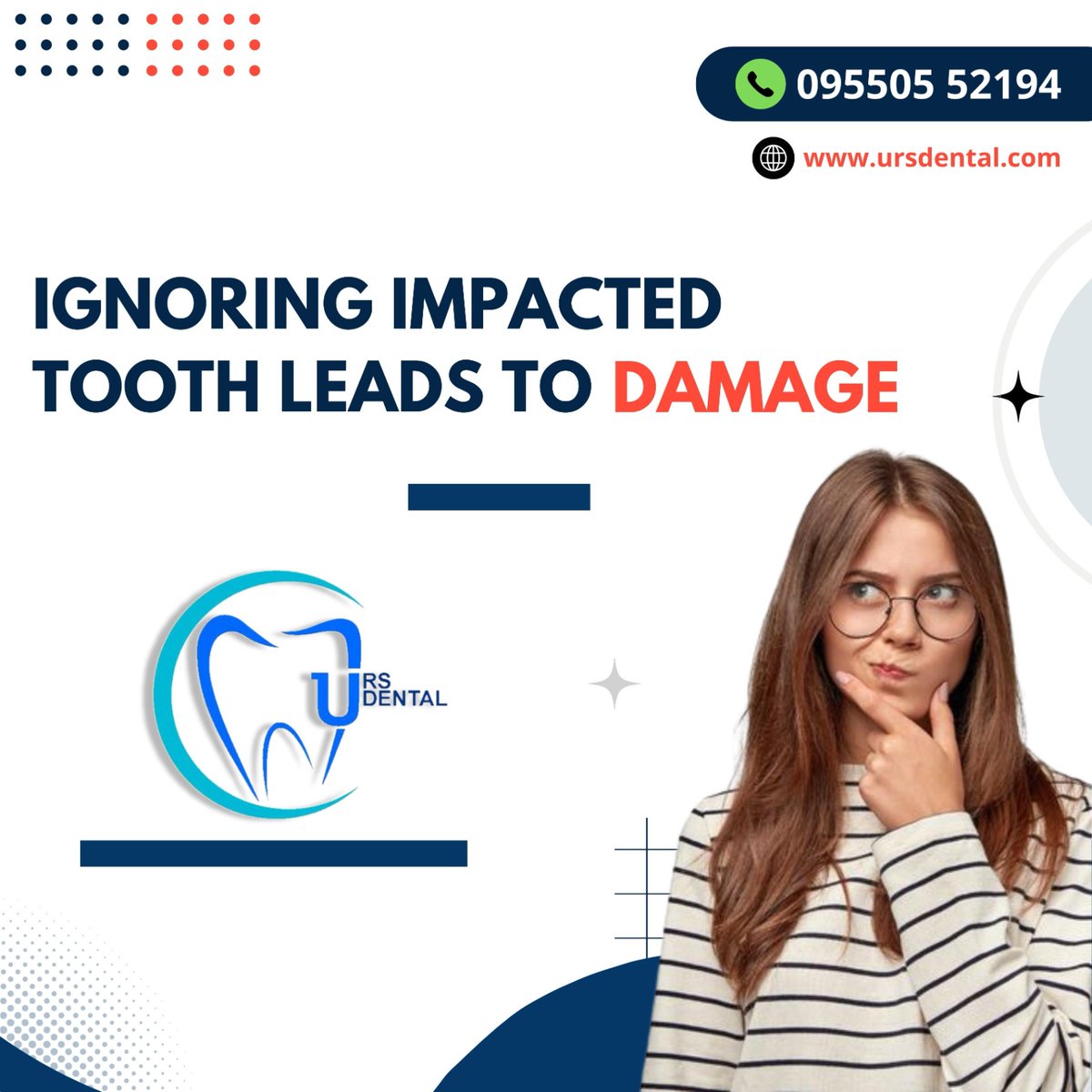 DentalUrs's tweet photo. Ignoring impacted tooth leads to damage.
Wisdom teeth are no problem — until they are! While most everyone has wisdom teeth, they can cause a lot of pain and trouble if something goes wrong.
visit us: https://t.co/HVtA58aPRq
Call Us: 9550552194
#Wisdom_Teeth #Third_Molars https://t.co/4FM3Jtrrd8