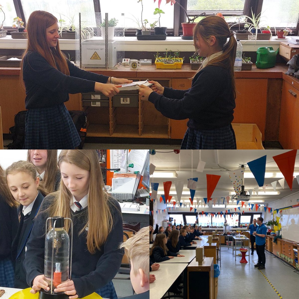 argoed_Science's tweet photo. Year 7 had a great experience last week with @XploreScienceUK!
This lively show brought the subject of forces to life through a series of volunteer-led experiments, investigating a range of topics including Newton's laws, gravity, friction and pressure. Big thanks to David &amp; Emyr https://t.co/2N2fICzLrV