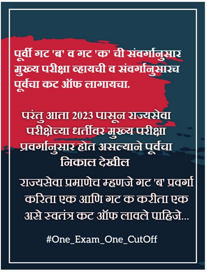 BaliramDoleyINC's tweet photo. कटऑफ च्या बाबतीत विद्यार्थ्यांची मागणी रास्त आहे याची तात्काळ दखल घ्या अन्यथा तीव्र उठाव होऊ शकतो.
Typing skill test बाबतीत आम्ही सांगत होतो तेंव्हा ऐकल नाहीं आता परिणाम भोगावे लागत आहेत.
@mpsc_office अजुनही जागे व्हा.
@mieknathshinde
@Dev_Fadnavis
@atullondhe @kanhaiyakumar https://t.co/H7Op2ffy66
