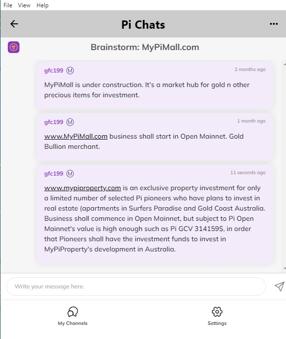 gfc199's tweet photo. #mypimall #mypiproperty #PiConsensus #pinetworknews @PiCoreTeam #Picommunity #picommunitydecides @L10850243 @Hossameldi9143 @dorisyincpa @xuxiaod55663459 @Ben22559792 @xiekechao
Pi Brainstorm: Announcement:
https://t.co/tkJvMSAAfS
https://t.co/AbSnb8jtMD
All support #PiGCV314159 https://t.co/Lo1NScl4Wd