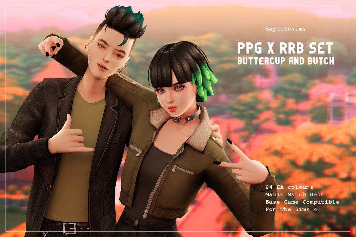 — PPG X RRB Hair Set - Buttercup and Butch by daylifesims 💚

🔗 snootysims.com/wiki/sims-4/50…

#snootysims #thesims4 #sims4 #ts4 #sims4cc #ts4cc #sims4ccfinds #ts4ccfinds #sims4downloads #ts4downloads