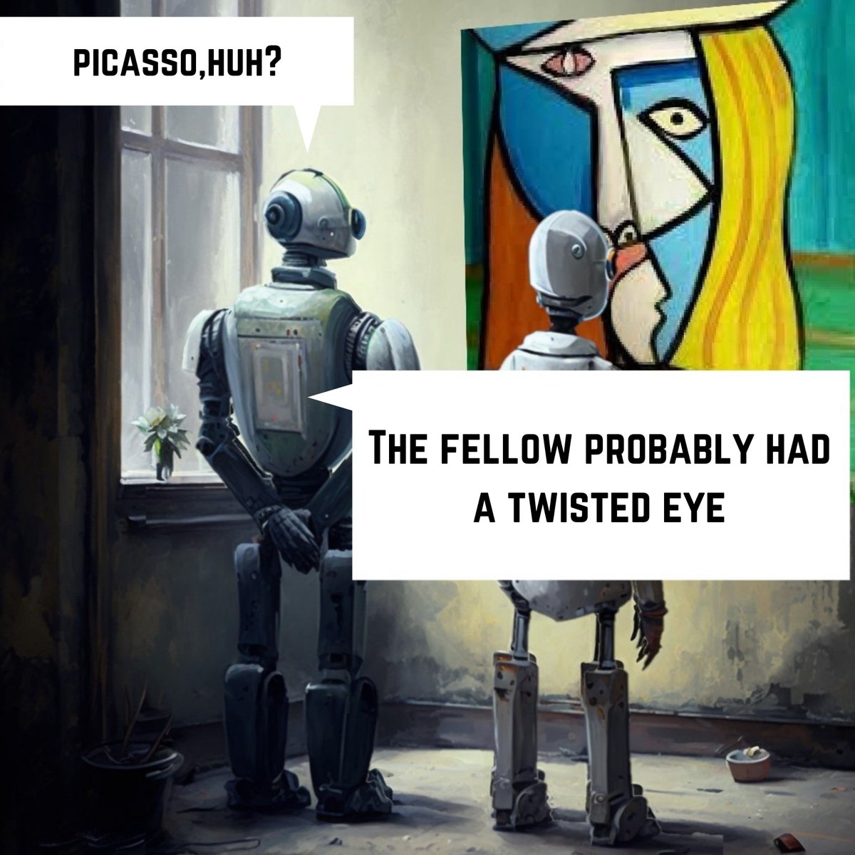 PseudorealAI's tweet image. When robots size up human creativity, can their algorithms truly comprehend the boundless depths of our artistry? 🎨🔥

Follow @PseudorealAI to find out! 

#HumanImagination #AIart #AIArtistCommunity #aiartist